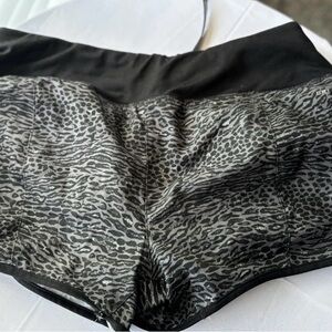 Nike Black and Gray Animal Print Panties